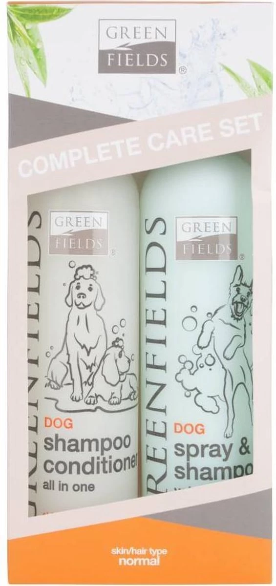 Greenfields Vacht Verzorging Set Voor Honden Shampoo, Conditioner & Droogshampoo