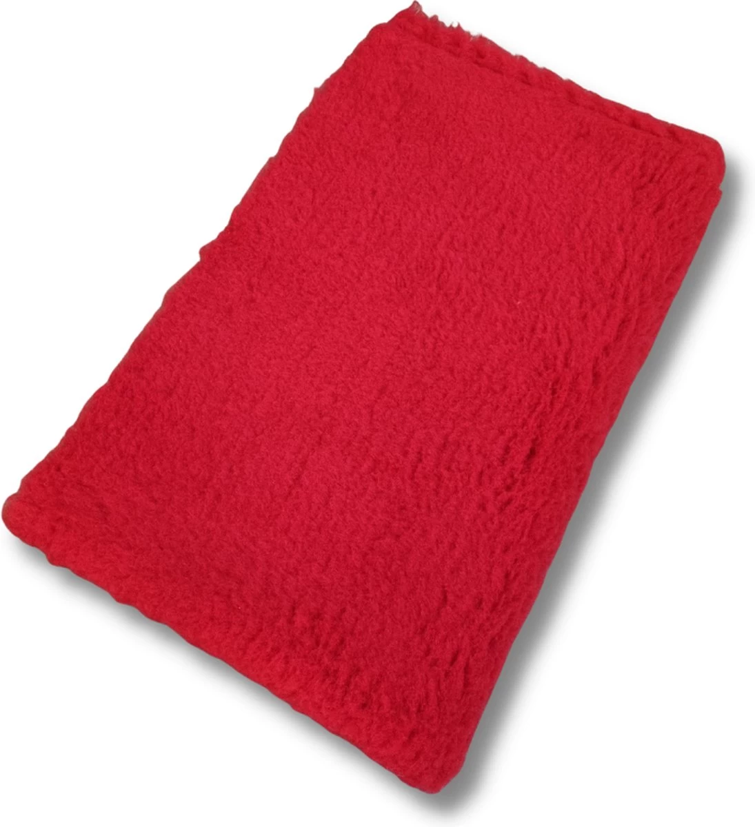 Vetbed Rood Effen – Antislip Hondenmat – Hondenbed – Hondenmatras – Benchmat – 150 X 100 CM – Machine Wasbaar