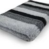 Vetbed Stripes – Antraciet – Antislip Hondenmat – Rol 10 Meter – Benchmat – Hondenkleed – Voor Honden – Machine Wasbaar – Droogloopmat