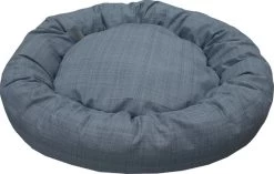 Woddy – Hondenmand Kat – Hondenkussen – Fluffy – Bagel – 50 Cm – Grijs