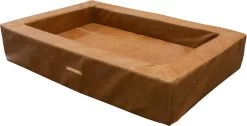 Wooff Mand Orthopedisch Pu-Leer Cognac – Hondenmand – 70x100x20 Cm