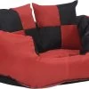VidaXL Hondenkussen Omkeerbaar En Wasbaar 65x50x20 Cm Rood En Zwart